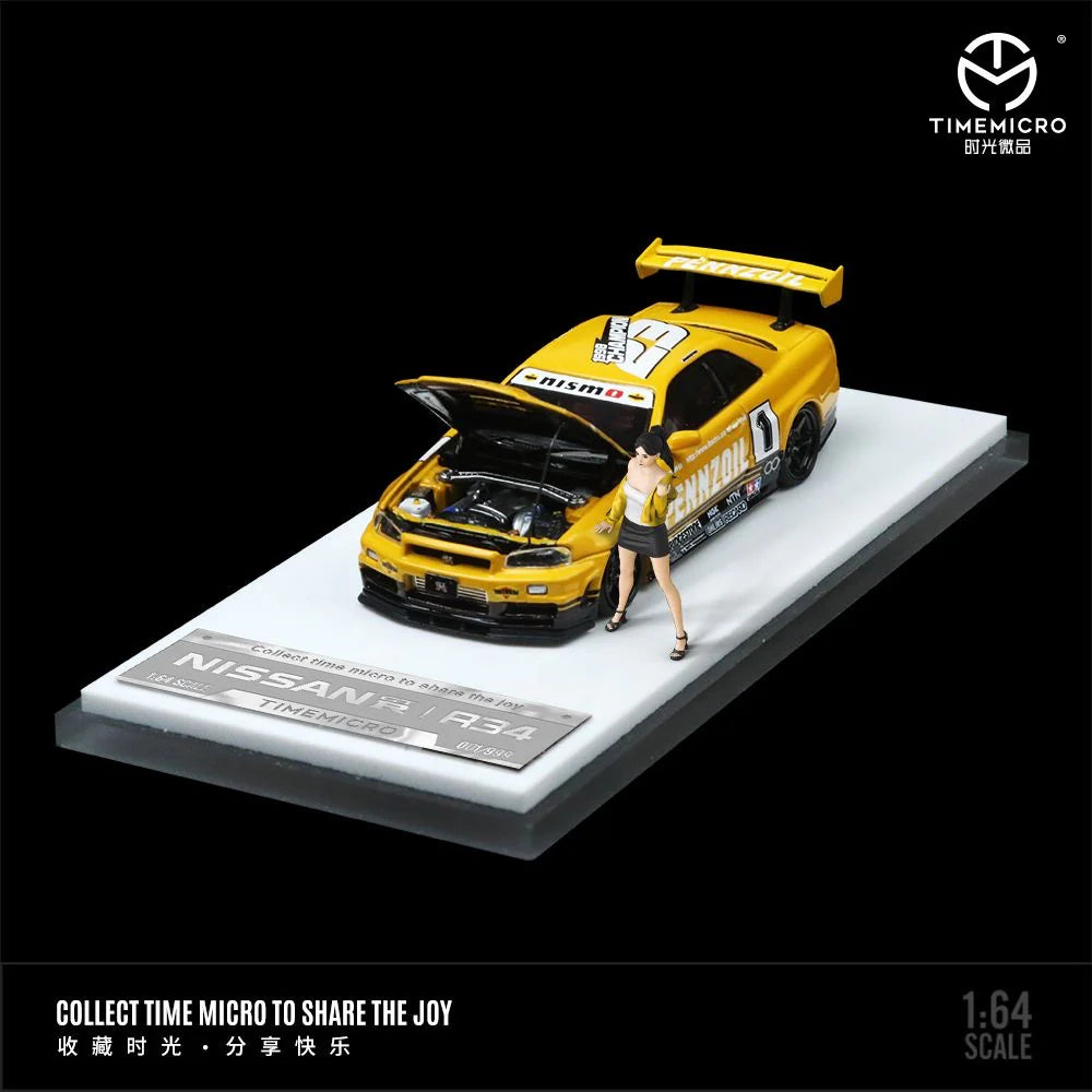 Time Micro 1/64 Skyline GT-R R34 Z-Tune Pennzoil/ Nismo