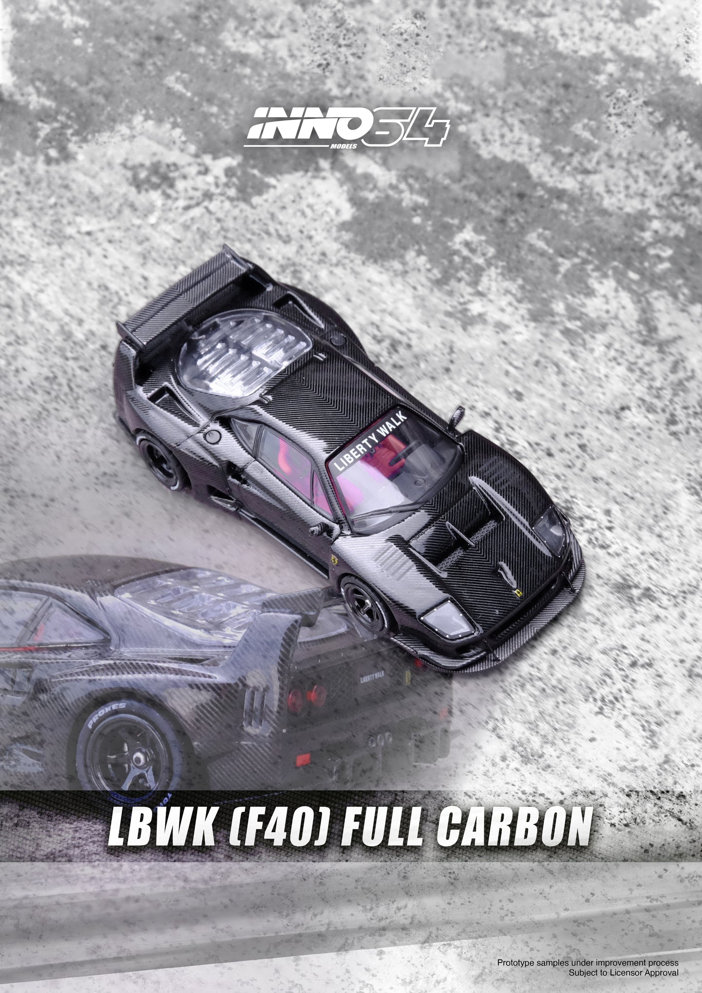Inno64 1/64 LBWK F40 Full Carbon