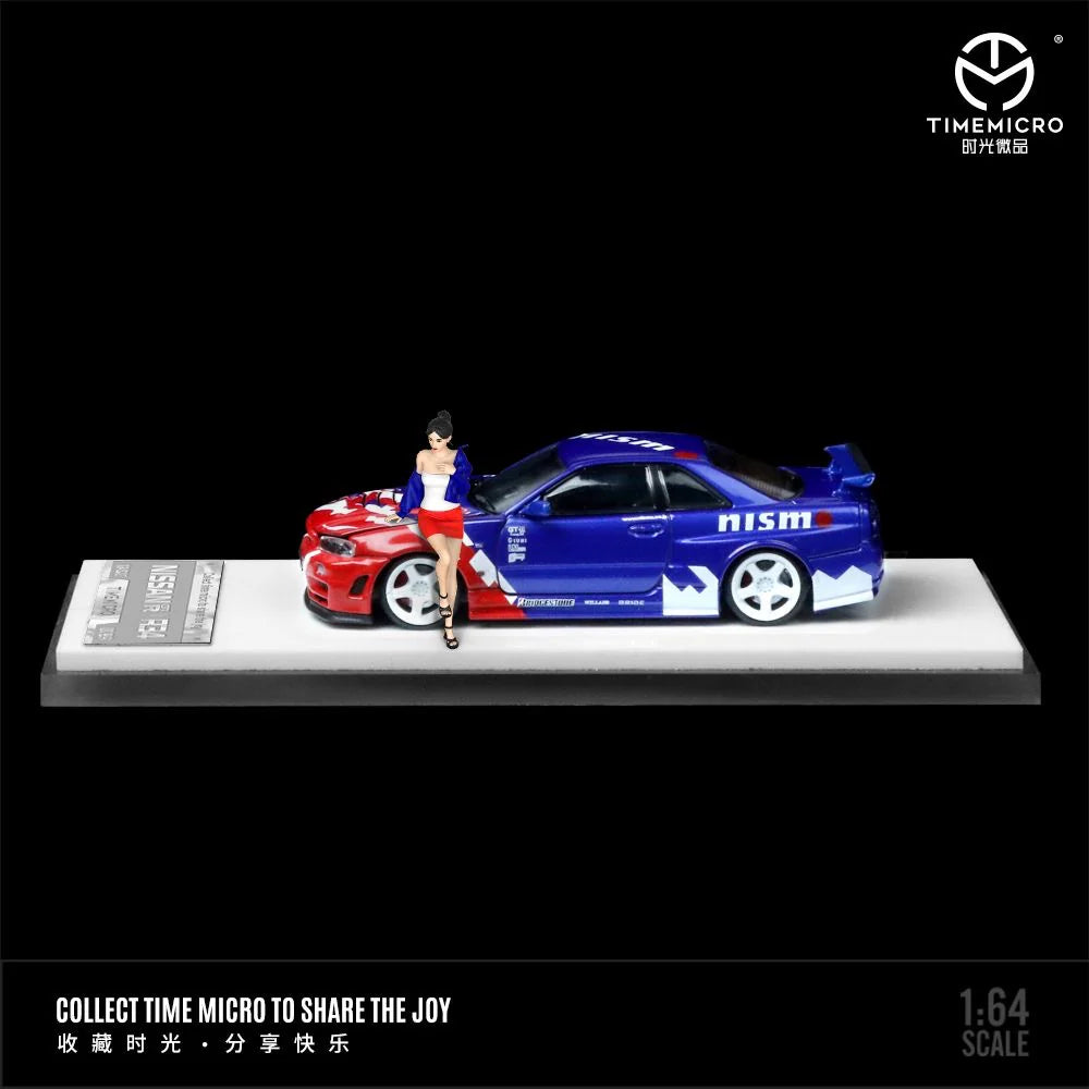Time Micro 1/64 Skyline GT-R R34 Z-Tune Pennzoil/ Nismo