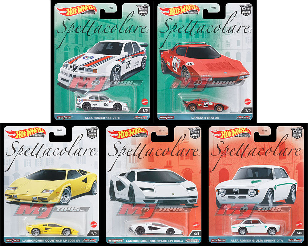 Hot Wheels 1:64 Car Culture 2023 B Case Spettacolare (set of 5)