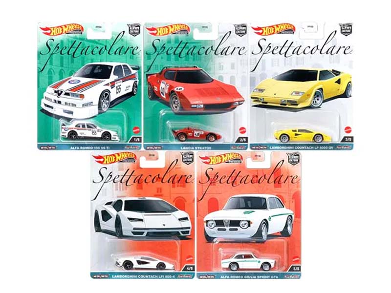 Hot Wheels 1:64 Car Culture 2023 B Case Spettacolare (set of 5)