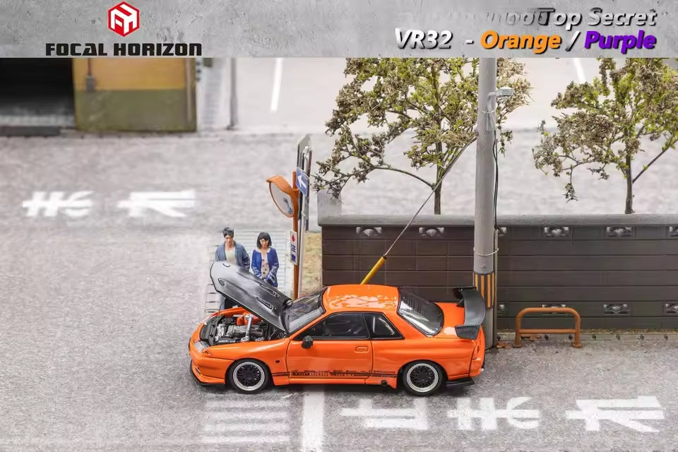 Focal Horizon 1/64 Skyline GT-R R32 Top Secret Carbon Hood