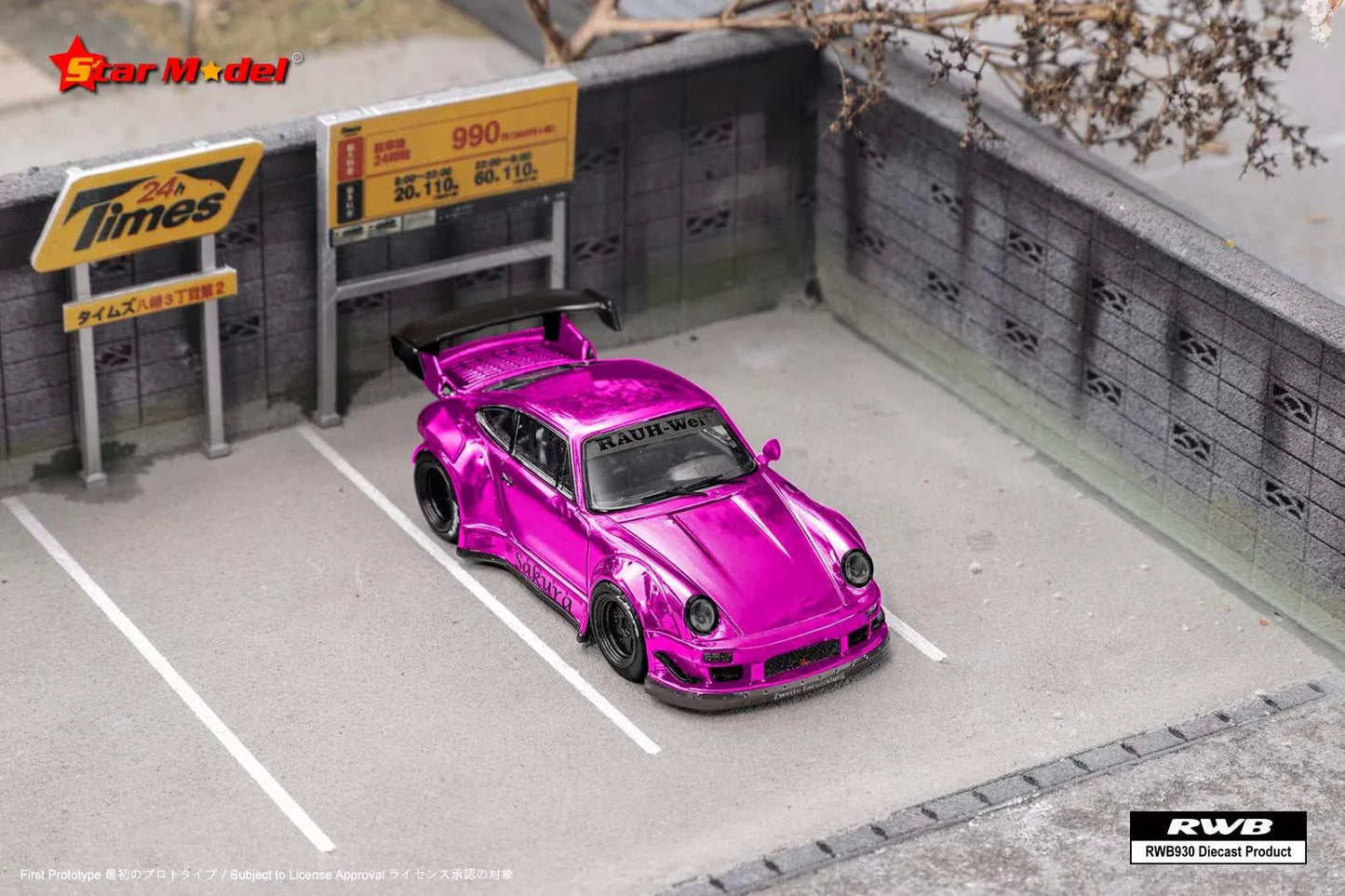 Star Model 1/64 Rauh-Welt RWB930 GT SoCro Pink /Chrome Sakura