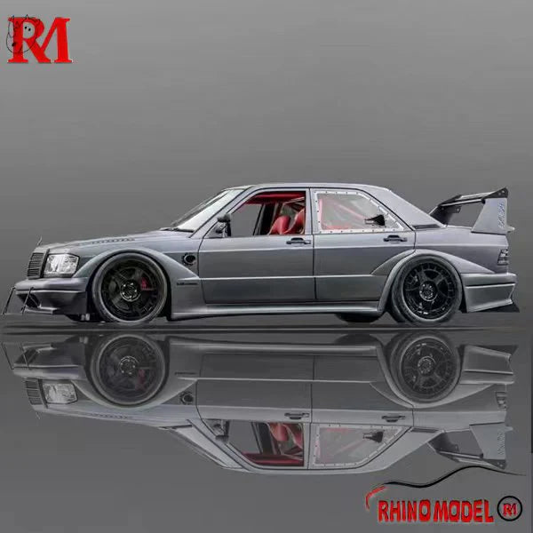 Rhino Model 1/64 190E W201 HWA Gun Metallic