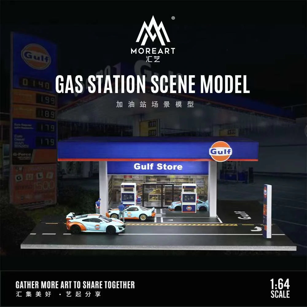 MoreArt 1/64 Gas Station - GULF