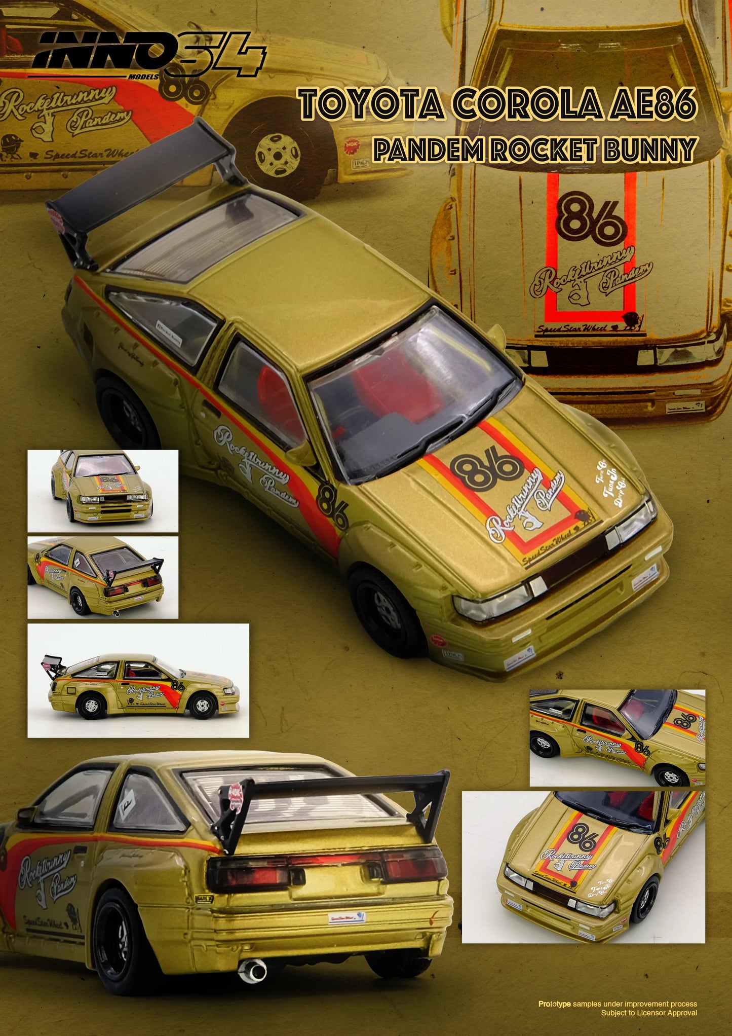 Inno64 1/64 PANDEM ROCKET BUNNY AE86 Levin