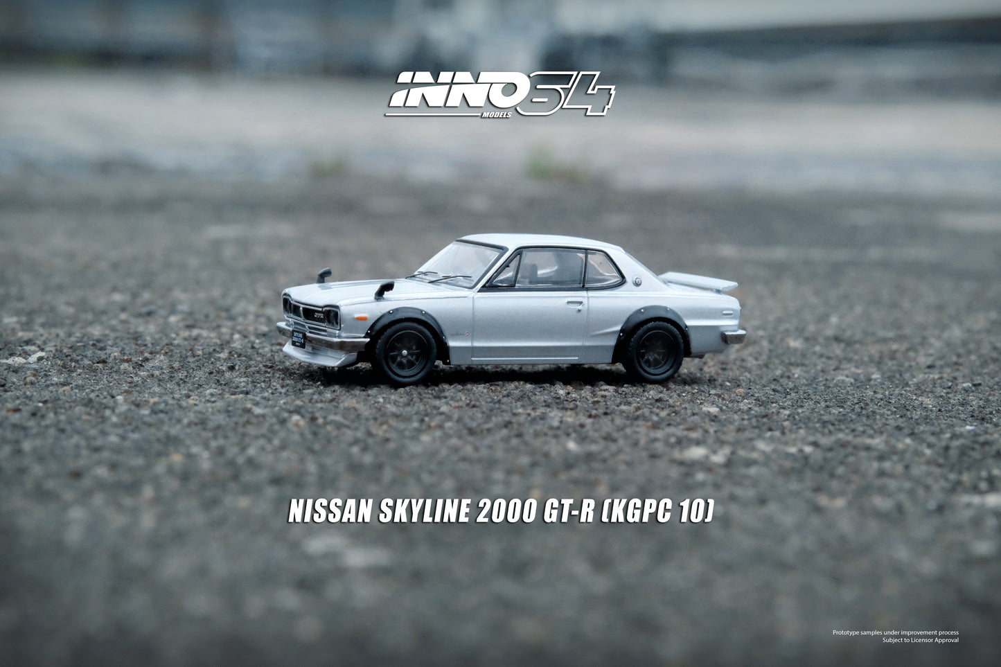 Inno64 1/64 NISSAN SKYLINE 2000 GT-R (KPGC10) Silver