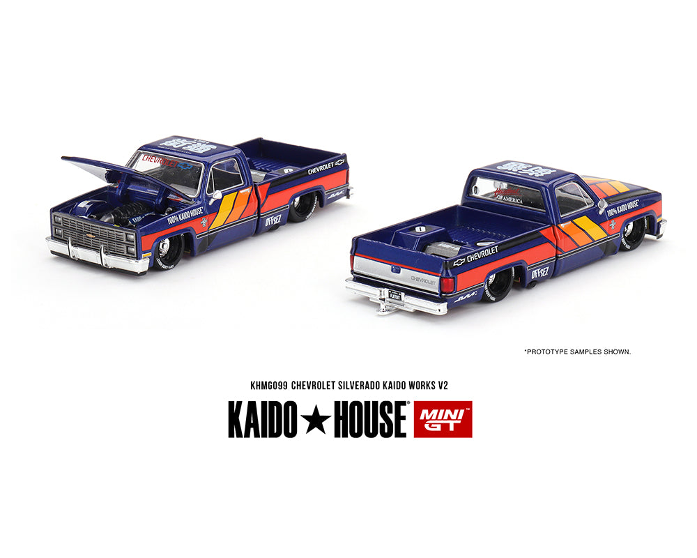 Kaido★House x Mini GT 1/64 Chevrolet Silverado KAIDO WORKS V2