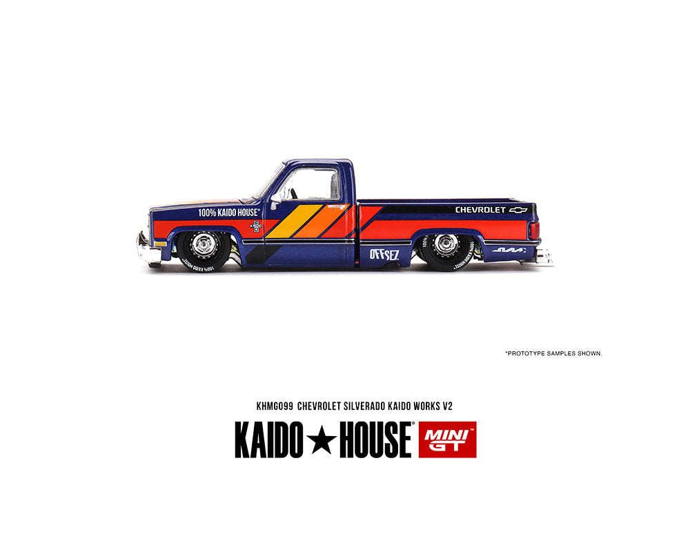 Kaido★House x Mini GT 1/64 Chevrolet Silverado KAIDO WORKS V2