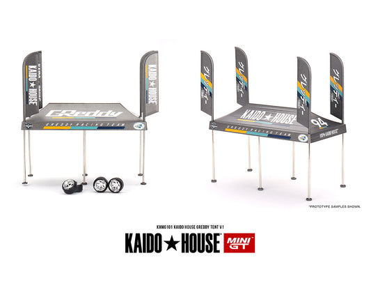 Kaido★House x Mini GT 1/64 Kaido House GREDDY Tent V1- Limited Edition