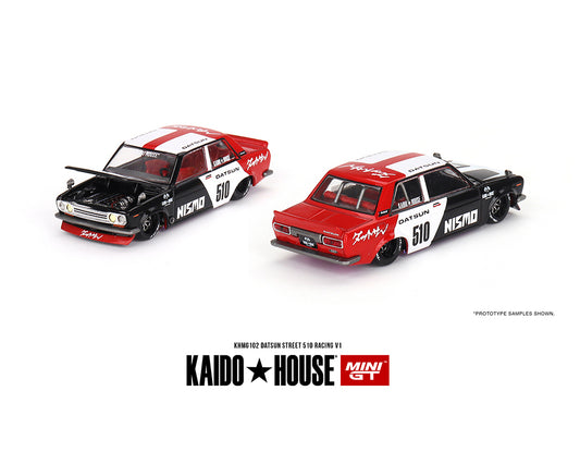 Kaido★House x Mini GT 1/64 Datsun Street 510 Racing V1