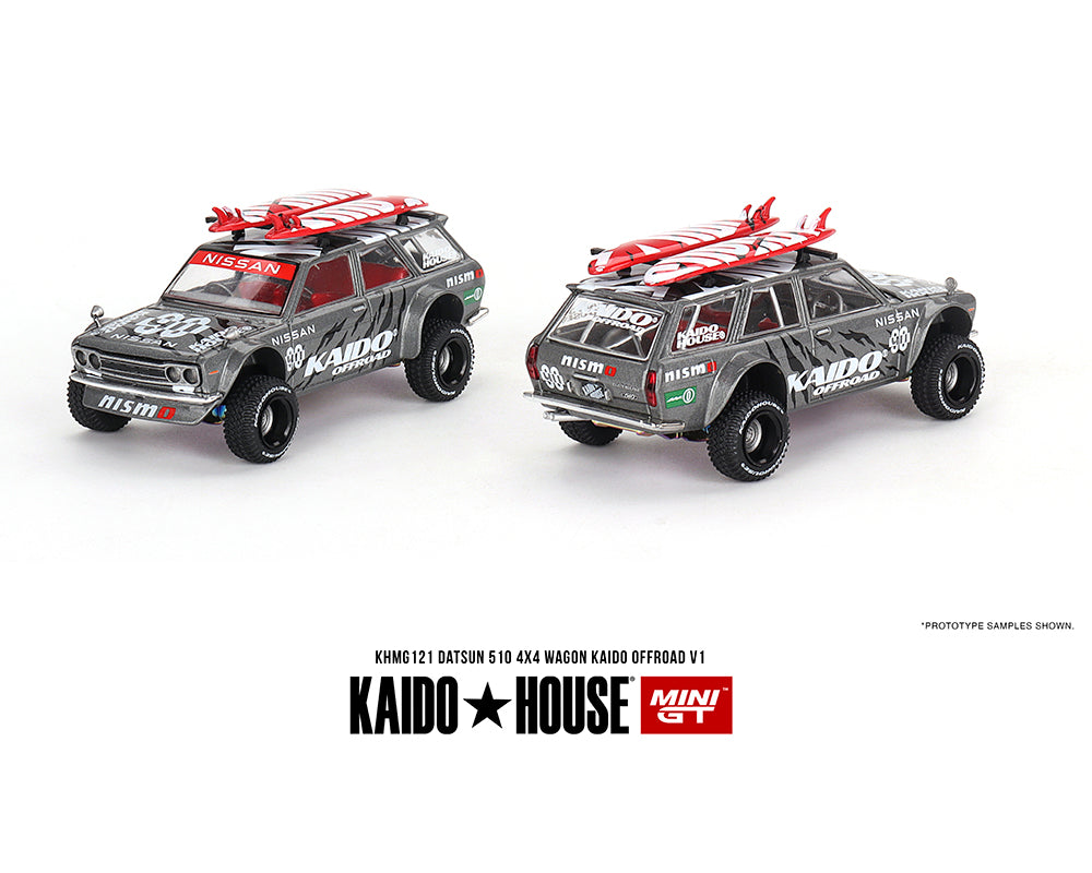 Kaido House x Mini GT 1/64 Datsun KAIDO 510 Wagon 4×4 Kaido Offroad V1