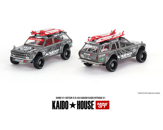 Kaido House x Mini GT 1/64 Datsun KAIDO 510 Wagon 4×4 Kaido Offroad V1