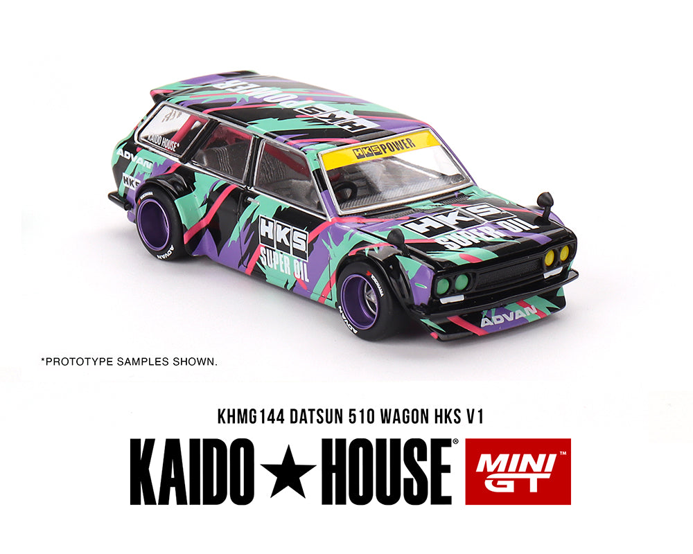 Kaido★House x Mini GT 1/64 Datsun KAIDO 510 Wagon HKS V1
