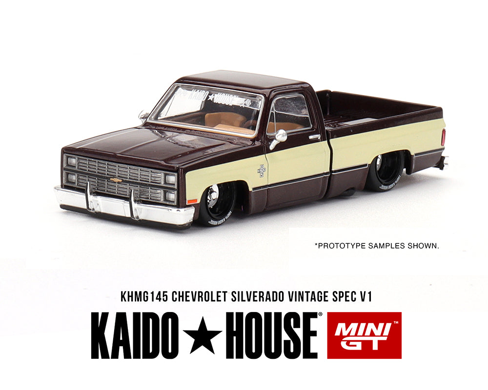 Kaido★House x Mini GT 1/64 Chevrolet Silverado KAIDO Vintage Spec V1