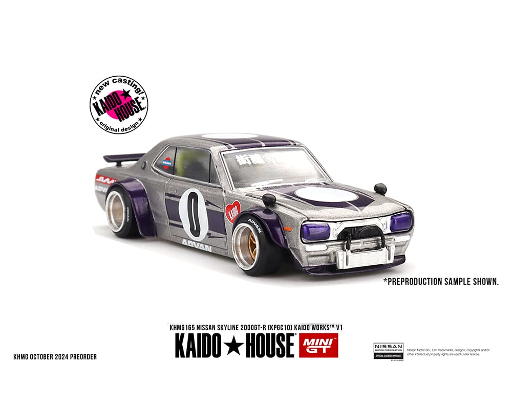 Kaido★House x Mini GT 1/64 Nissan Skyline GT-R (KPGC10) Kaido Works V1