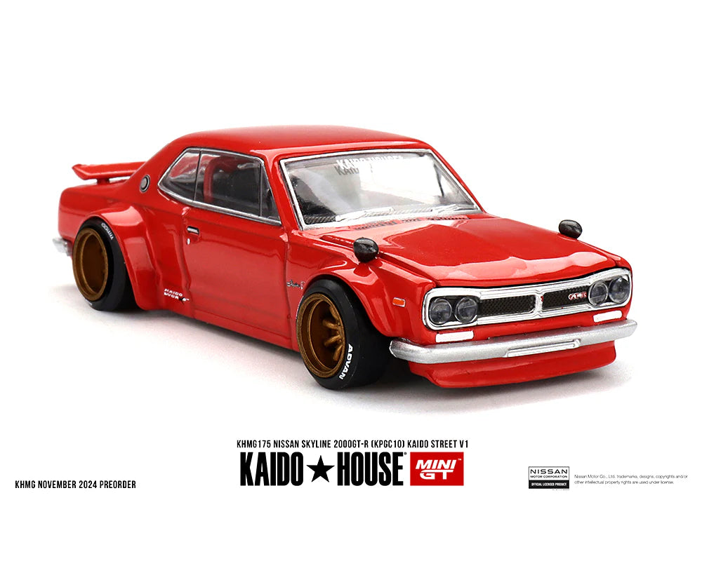 Mini GT x Kaido★House 1/64 Nissan Skyline 2000GT-R (KPGC10) Kaido Street V1