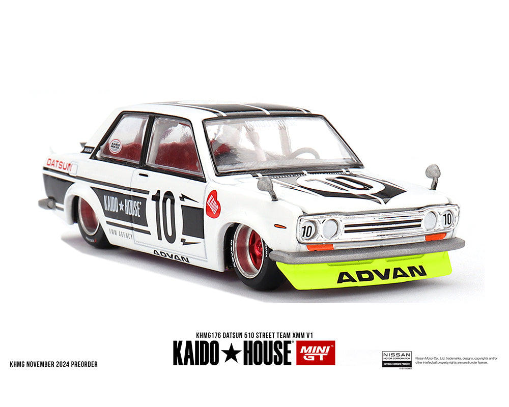 Mini GT x Kaido★House 1/64 Datsun 510 Street Team XMM V1