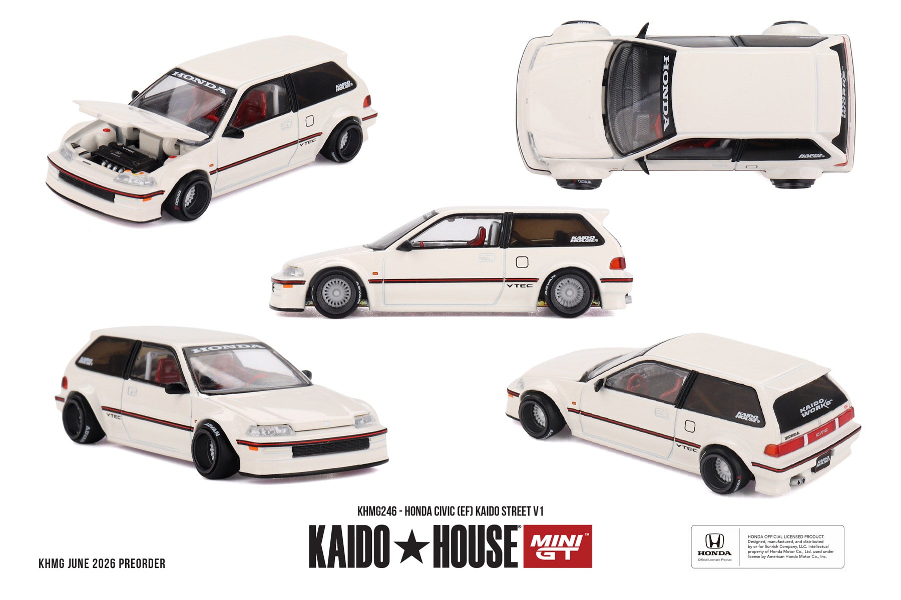 ETA: Apr 2027 ] Mini GT x Kaido☆House 1/64 Honda Civic (EF) Kaido