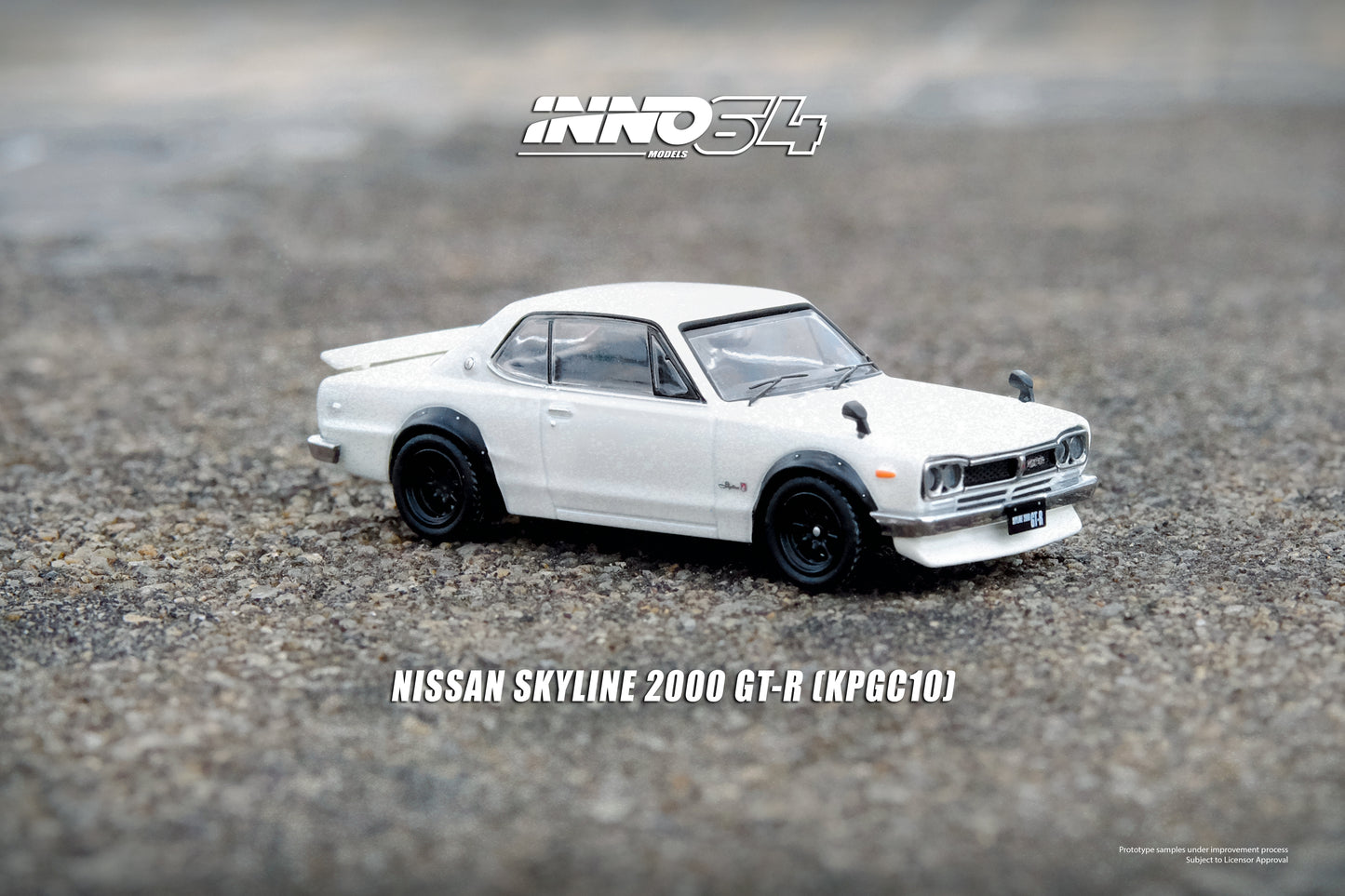 Inno64 1/64 NISSAN SKYLINE 2000 GT-R (KPGC10) White