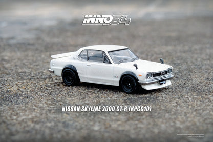 Inno64 1/64 NISSAN SKYLINE 2000 GT-R (KPGC10) White