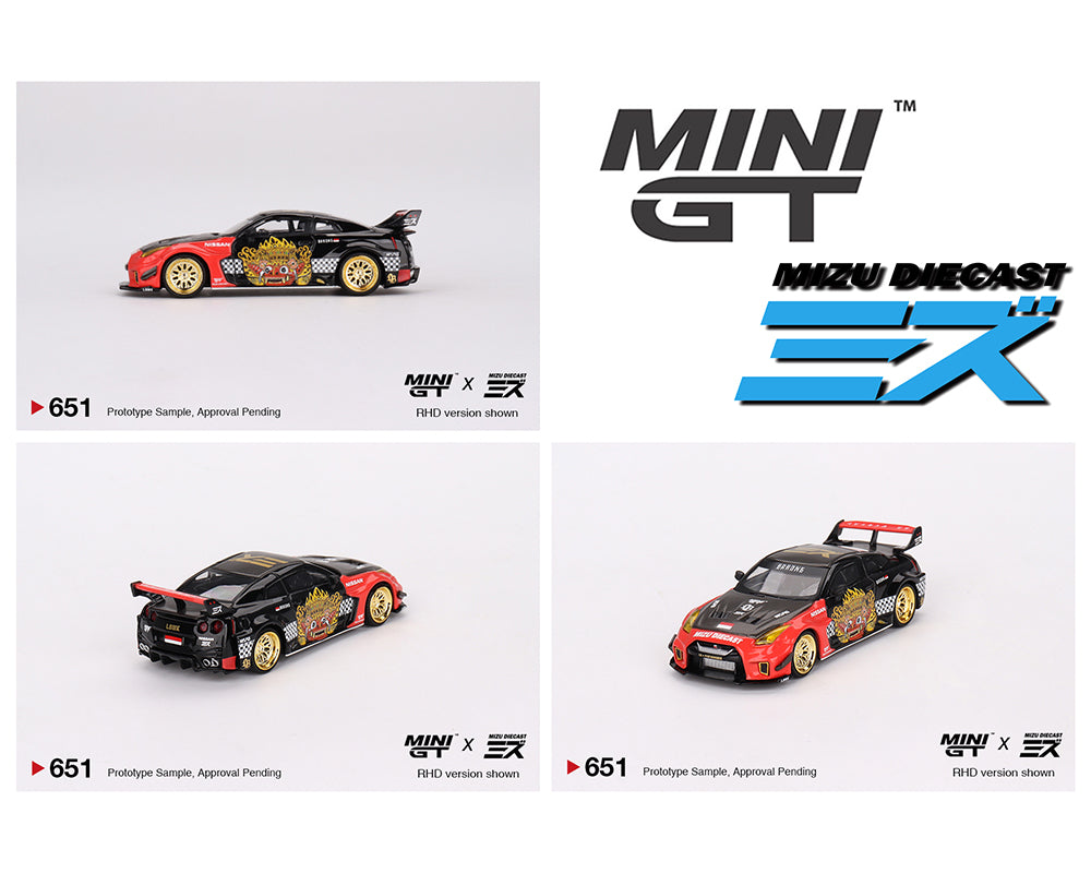 Mini GT x MIZU Diecast 1/64 LB-Silhouette WORKS GT NISSAN 35GT-RR Ver.1 “BARONG” ***in clamshell blister***