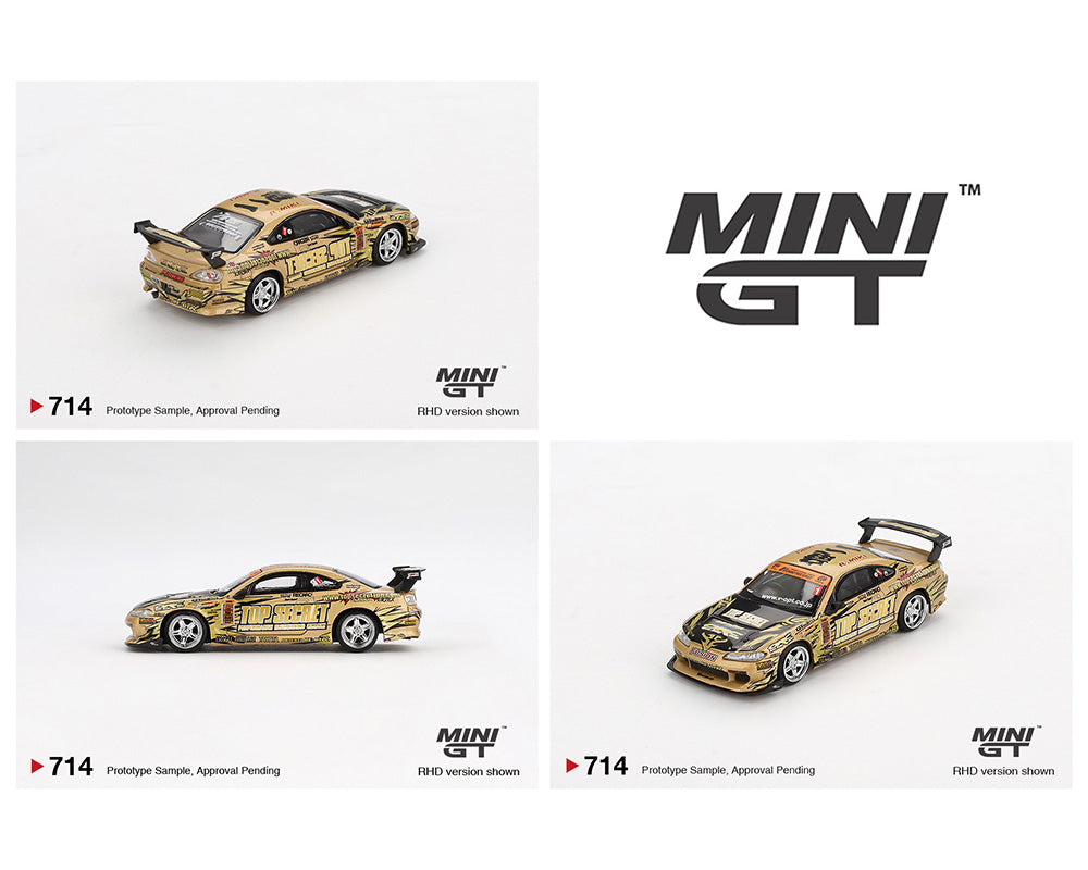 Mini GT 1/64 Nissan Silvia (S15) Top Secret D1GP MGT00714-BL