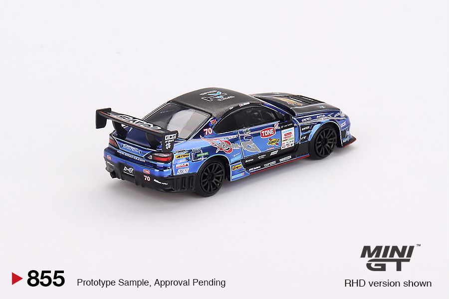 Mini GT 1/64 Nissan Silvia (S15) D-MAX #70 D-MAX Racing 2023 D1 Grand Prix - Japan Exclusive RHD / D1 ****Blister Packaging***