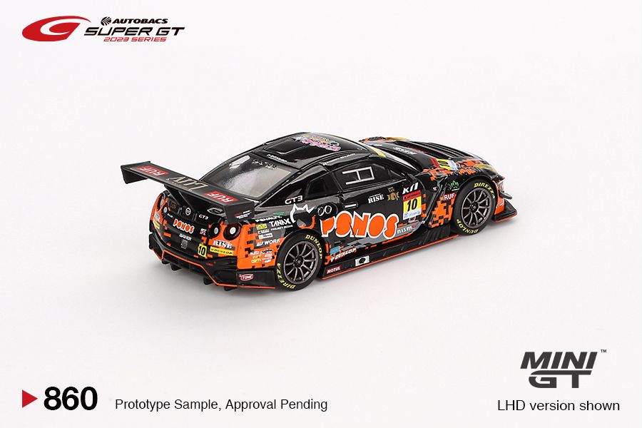 Mini GT 1/64 Nissan GT-R NISMO GT3  #10 PONOS GAINER GT-R GAINER
