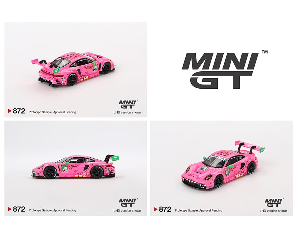Mini GT 1/64 Porsche 911 GT3 R #80 AO Racing - 2023 IMSA VIRginia Roxy