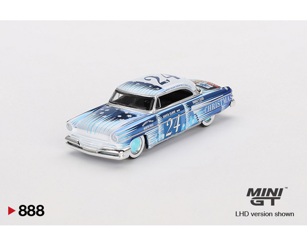 Mini GT 1/64 Lincoln Capri Christmas Hot Rod Set by Tim Sadchikov 2024 Christmas Edition Limited