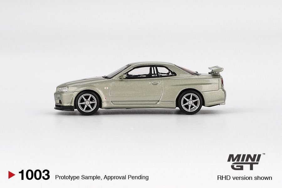 Mini GT 1/64 Nissan Skyline GT-R (R34) V-Spec II Nür
Millenium Jade