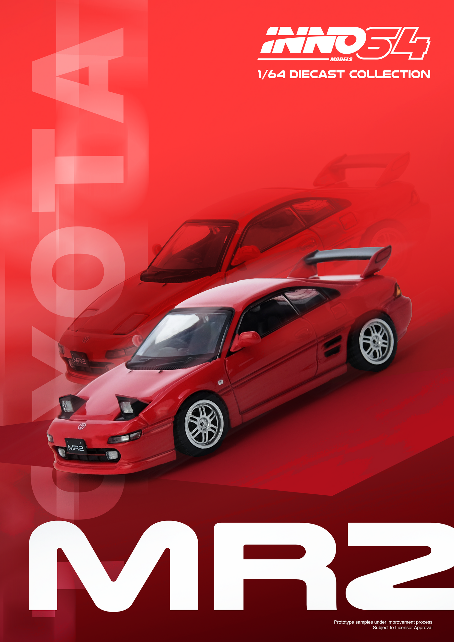 Inno64 1/64 TOYOTA MR2 (SW20) Red