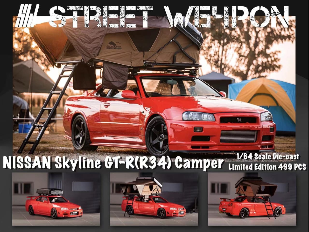 Stance Hunter x Street Weapon 1/64 Skyline GT-R R34 Nismo Z-Tune