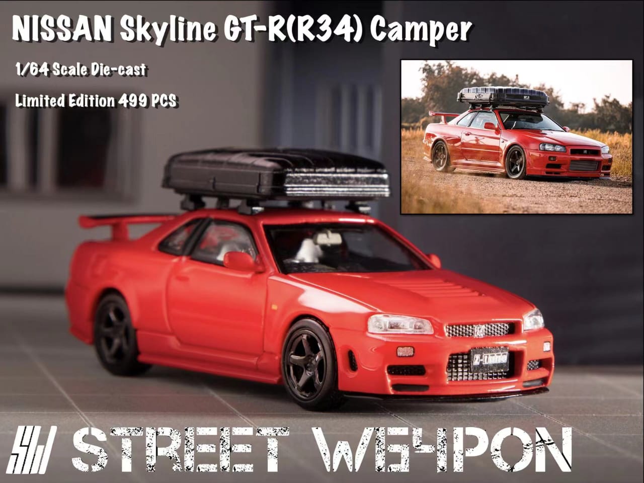Stance Hunter x Street Weapon 1/64 Skyline GT-R R34 Nismo Z-Tune
