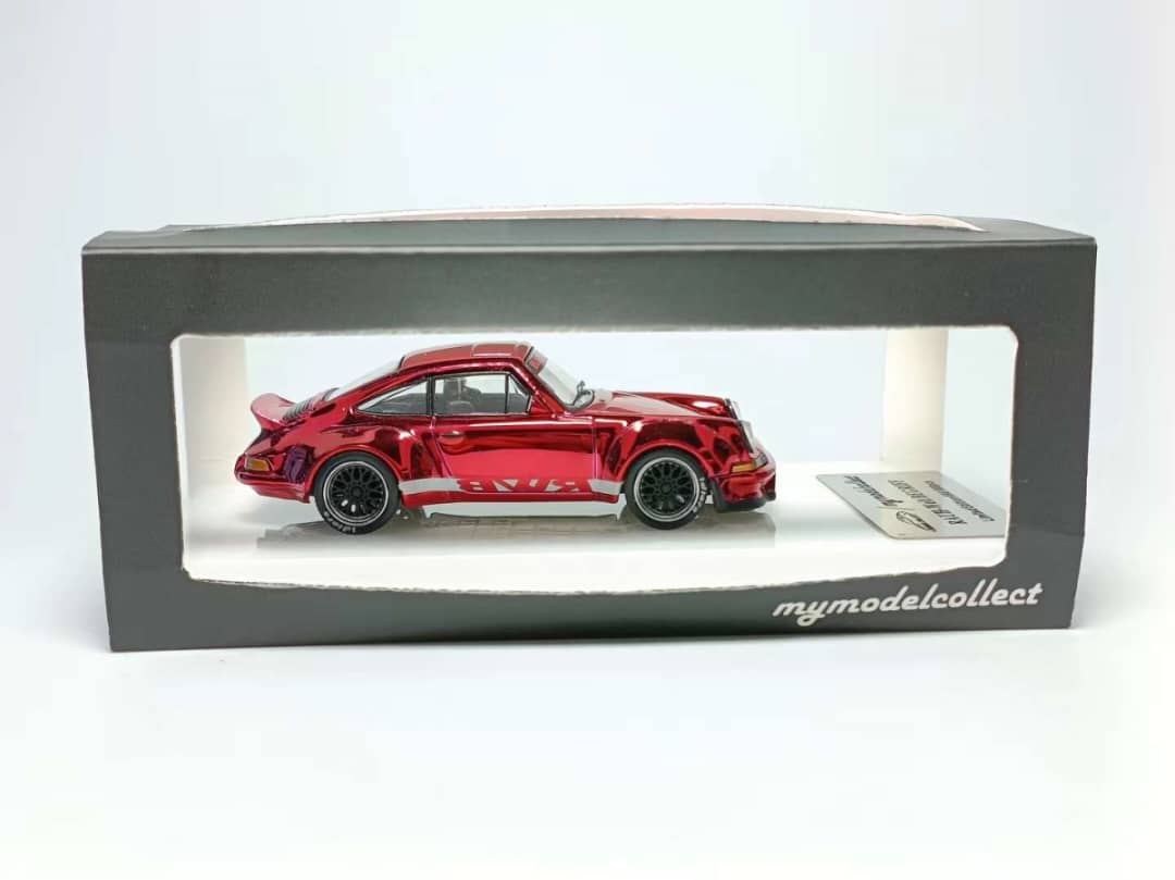 Model Collect 1/64 911 Carrera Coupe Backdate Duck Wing Chrome Red