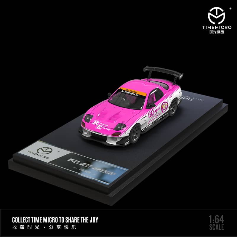 Time Micro 1/64 RE Amemiya RX-7 FD3S Blue Flame / PinkWhite Color