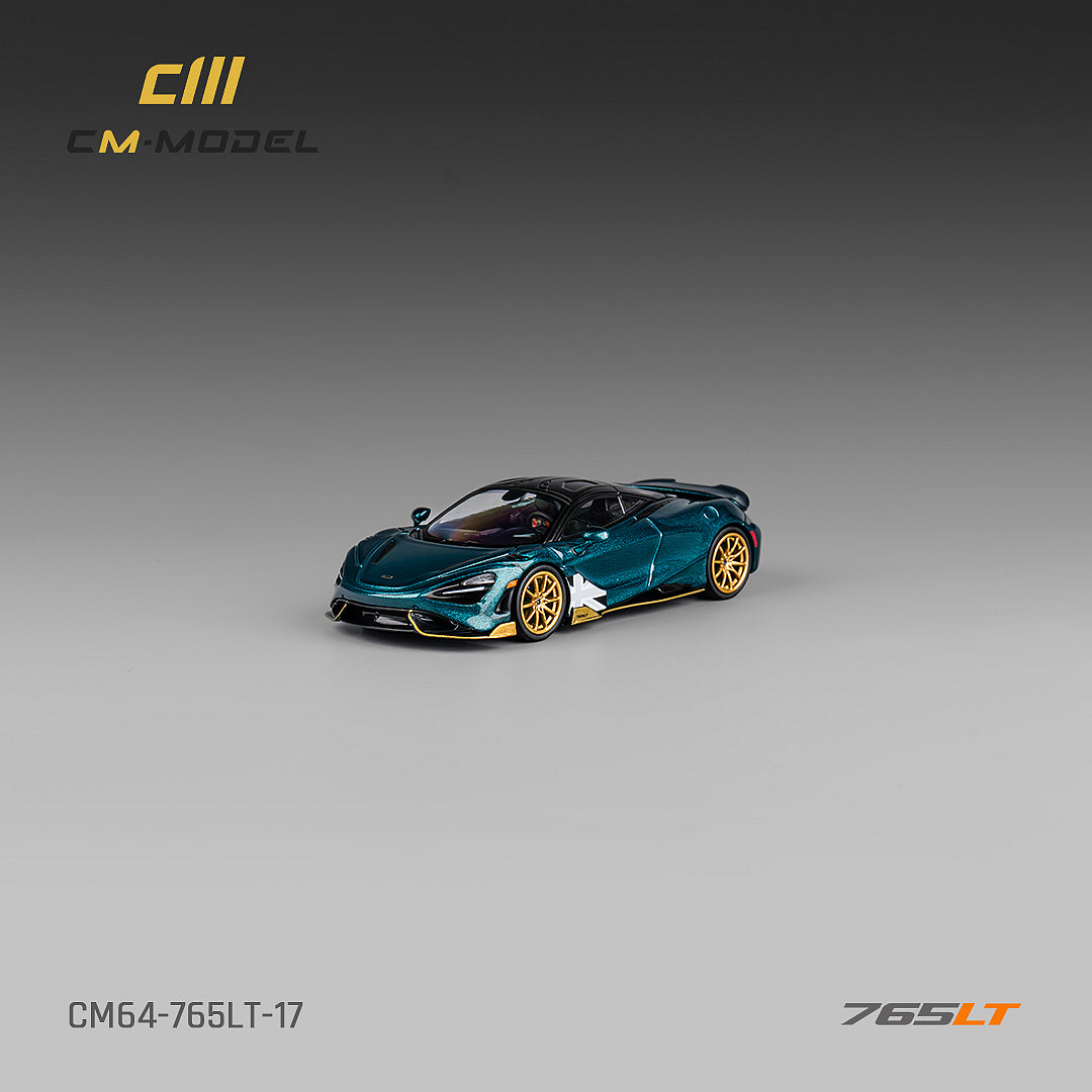 CM Model 1/64 McLaren- 765LT Metallic Black Green