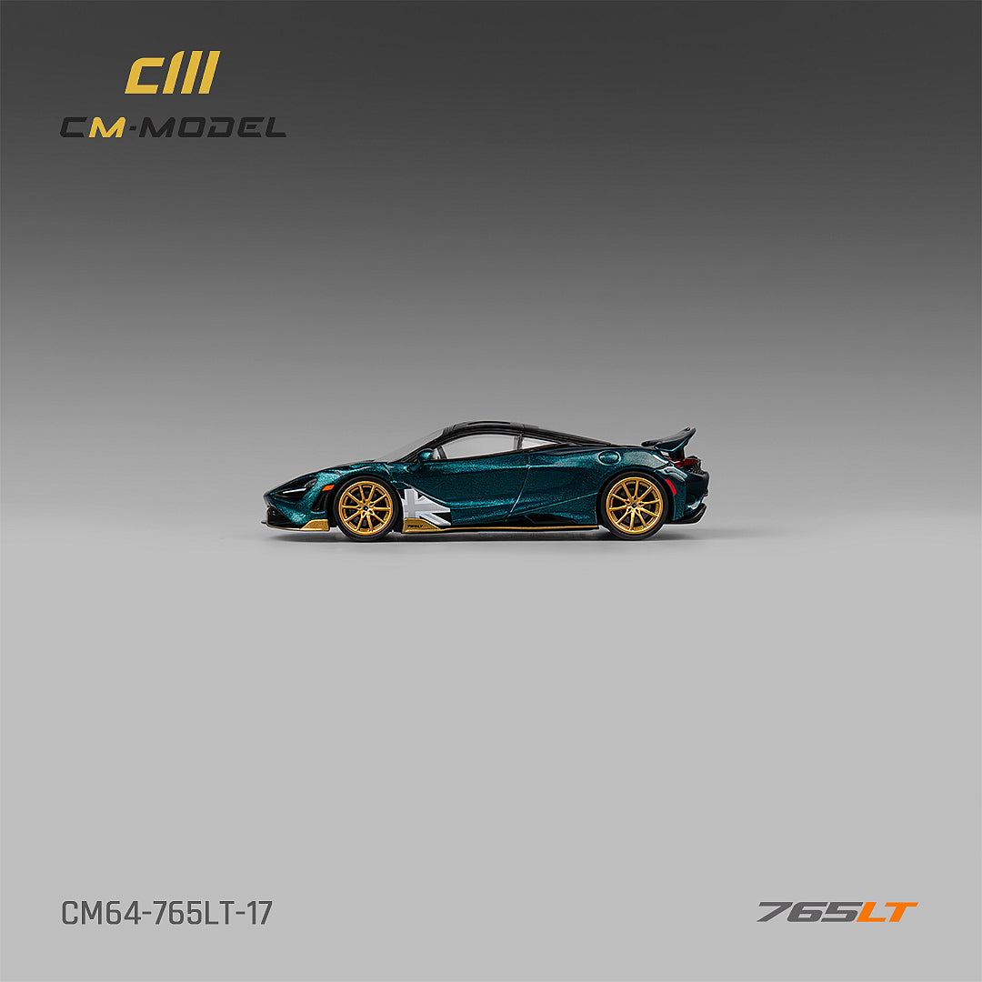 CM Model 1/64 McLaren- 765LT Metallic Black Green