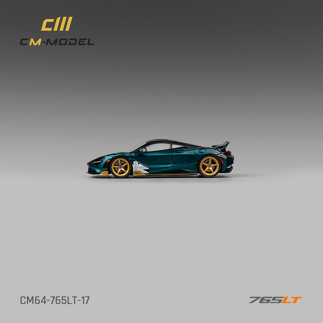 CM Model 1/64 McLaren- 765LT Metallic Black Green
