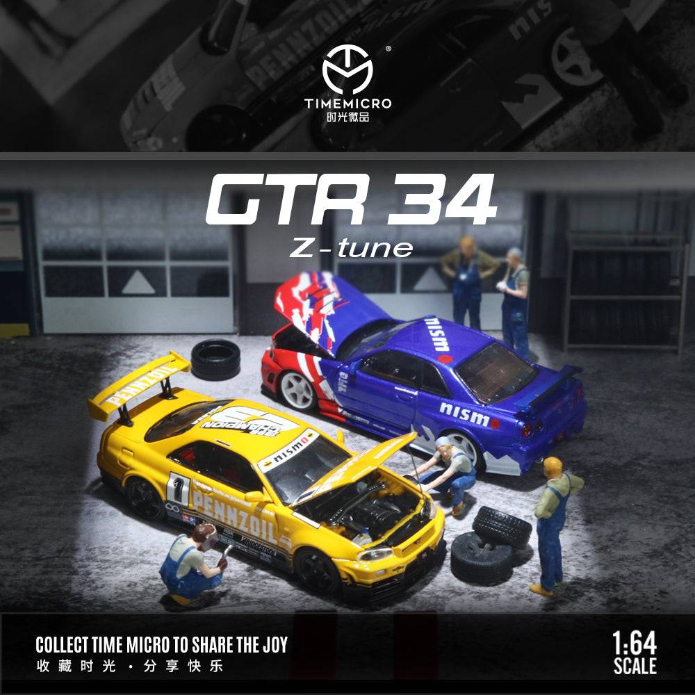 Time Micro 1/64 Skyline GT-R R34 Z-Tune Pennzoil/ Nismo