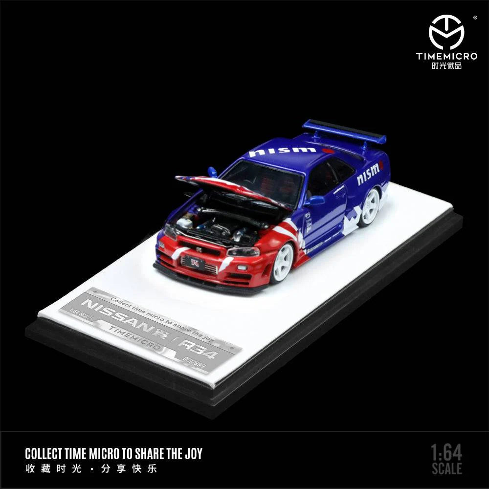 Time Micro 1/64 Skyline GT-R R34 Z-Tune Pennzoil/ Nismo