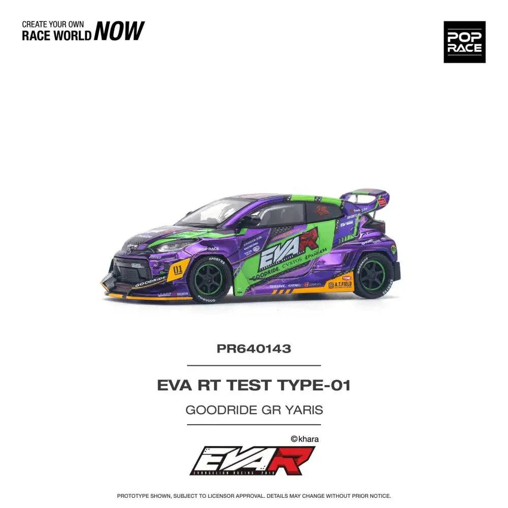 Pop Race 1/64 GR Yaris Pandem Rocket Bunny Modified - Chrome EVA Goodride Livery
