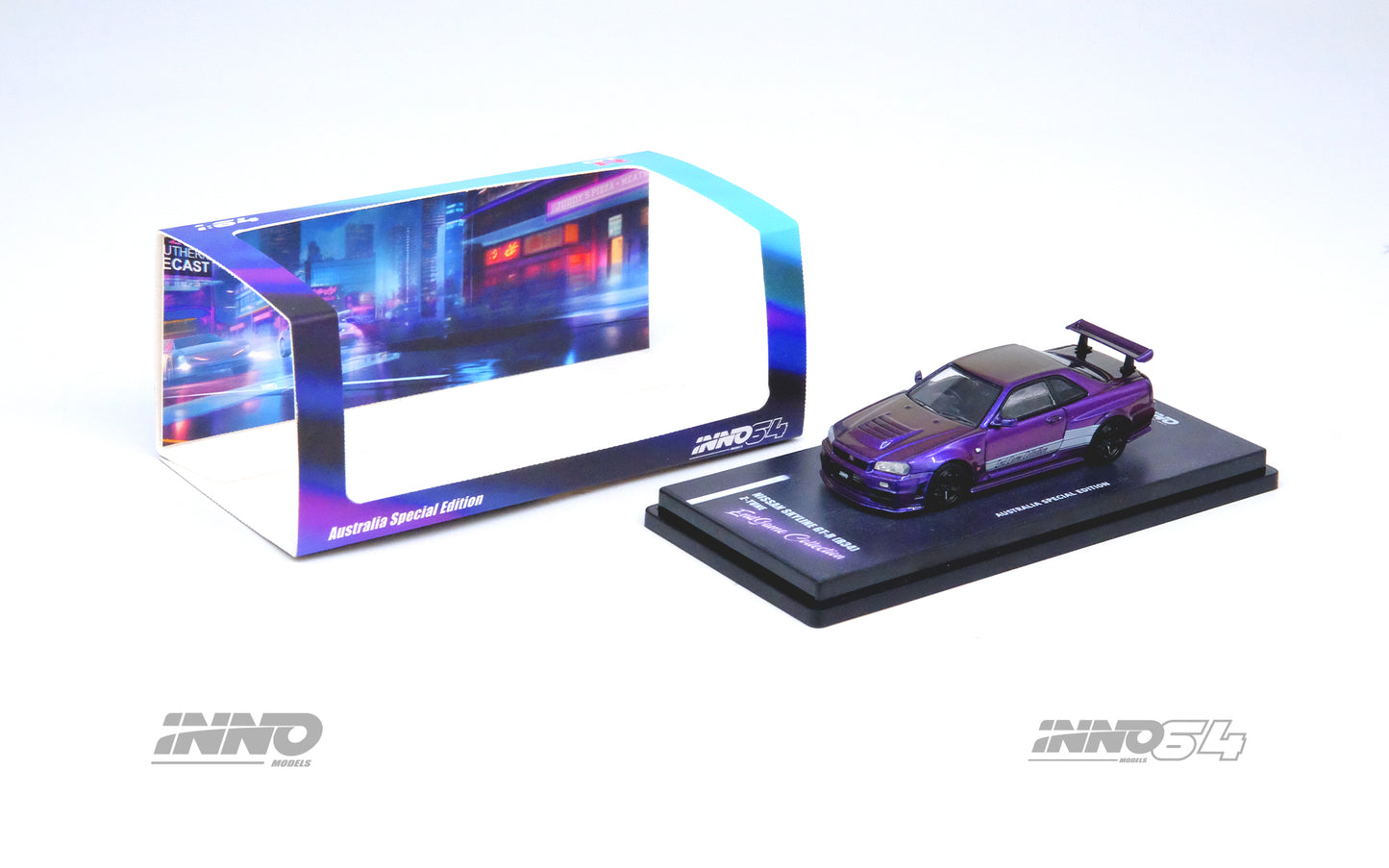Inno64 1/64 NISSAN SKYLINE GT-R (R34) Z-Tune "ENDGAME" Australia Special Edition