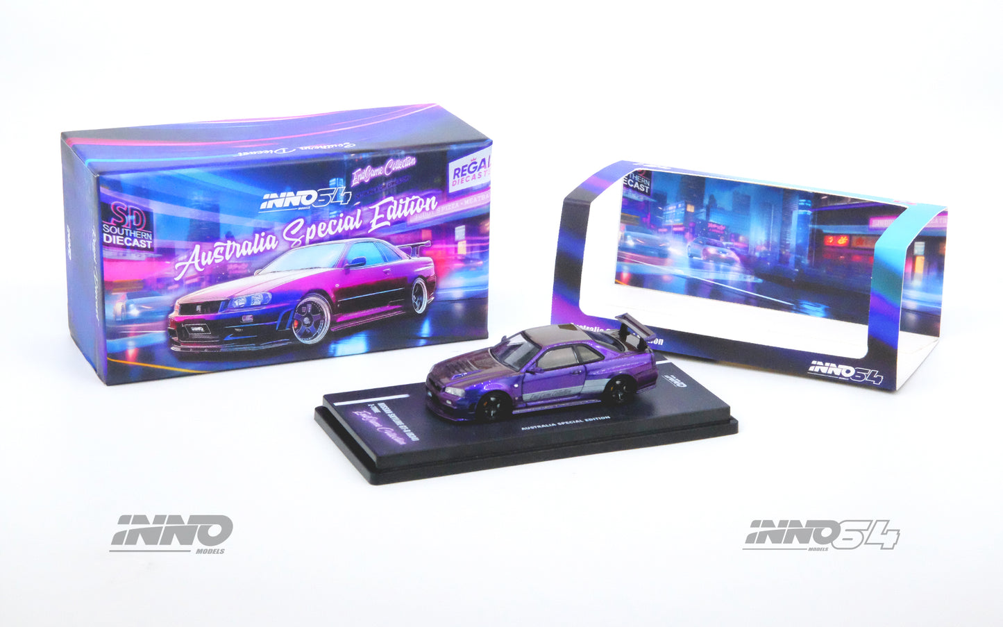 Inno64 1/64 NISSAN SKYLINE GT-R (R34) Z-Tune "ENDGAME" Australia Special Edition