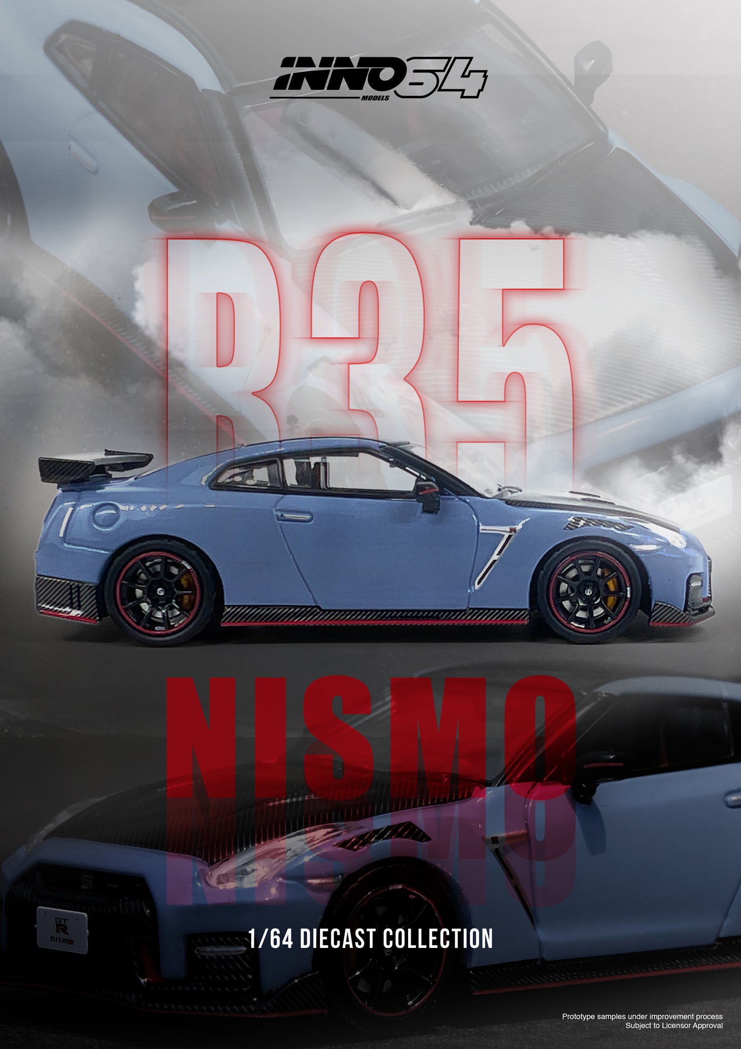 Inno64 1/64 NISSAN GT-R (R35) NISMO SPECIAL EDITION 2022 Stealth Gray