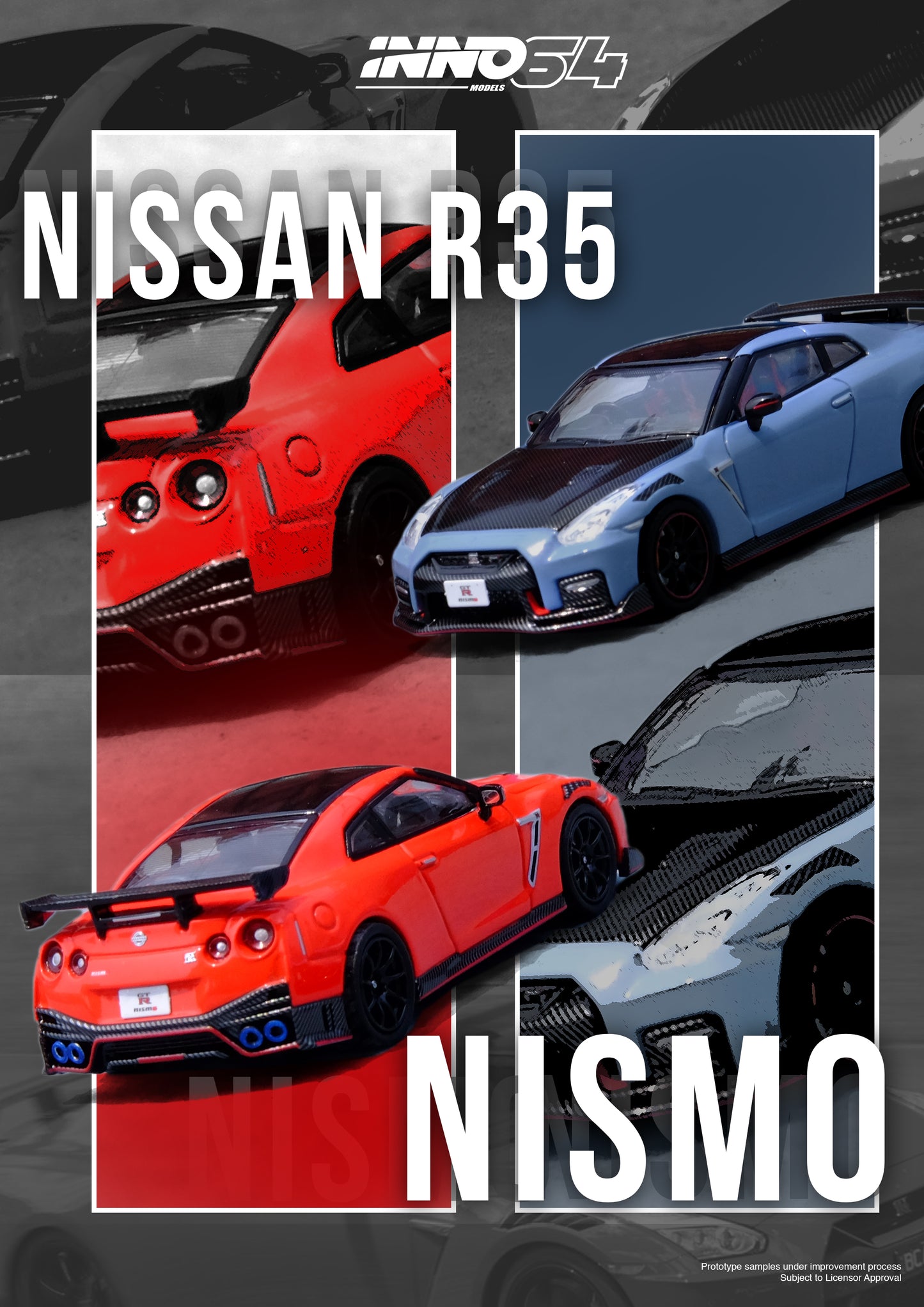 Inno64 1/64 NISSAN GT-R (R35) NISMO Red