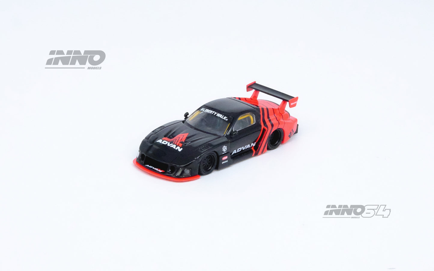 Inno64 1/64 LBWK MAZDA RX7 (FD3S) LB-SUPER SILHOUETTE "ADVAN LIVERY"