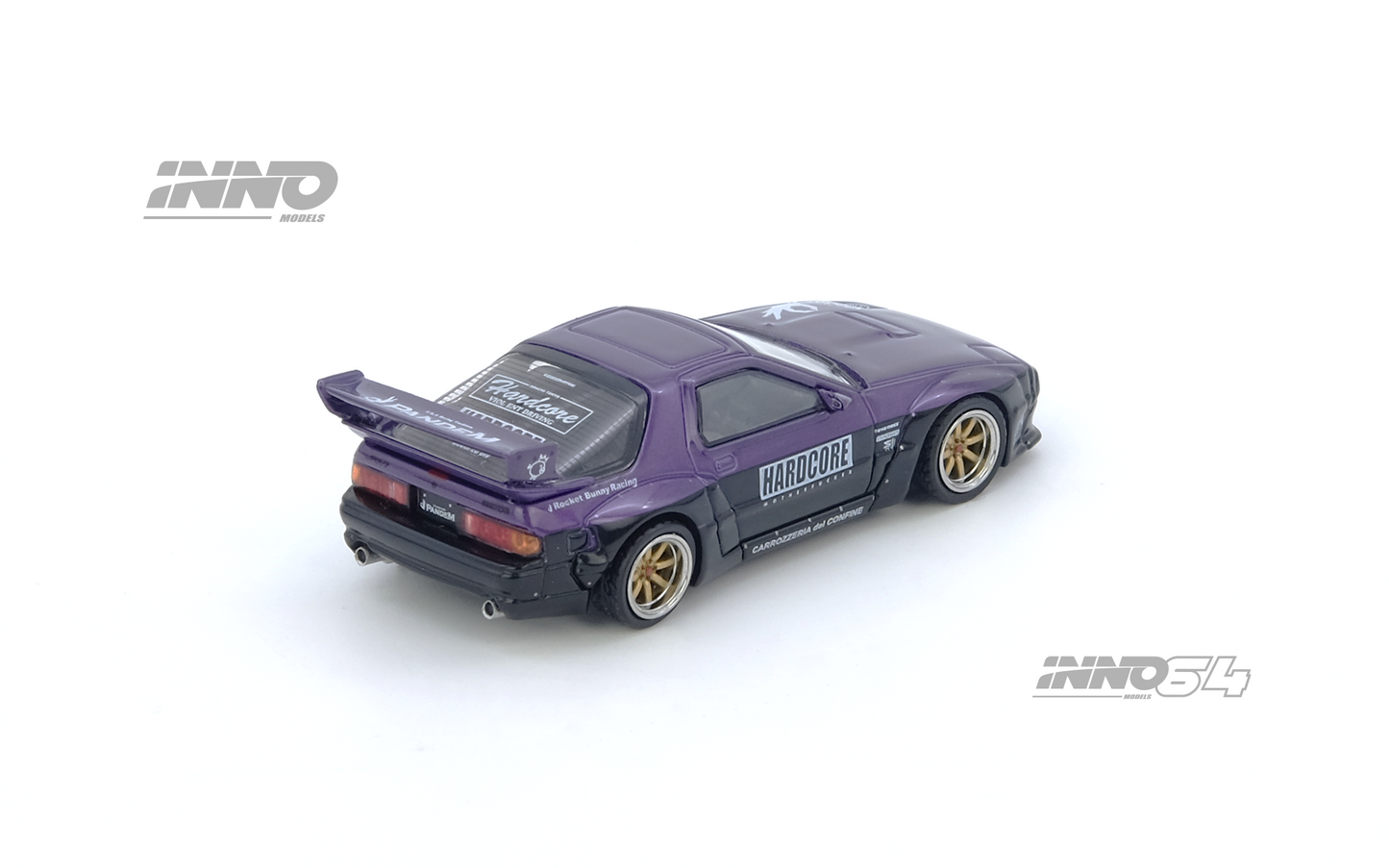 Inno64 1/64 MAZDA RX7 (FC3S) "PANDEM ROCKET BUNNY" Purple