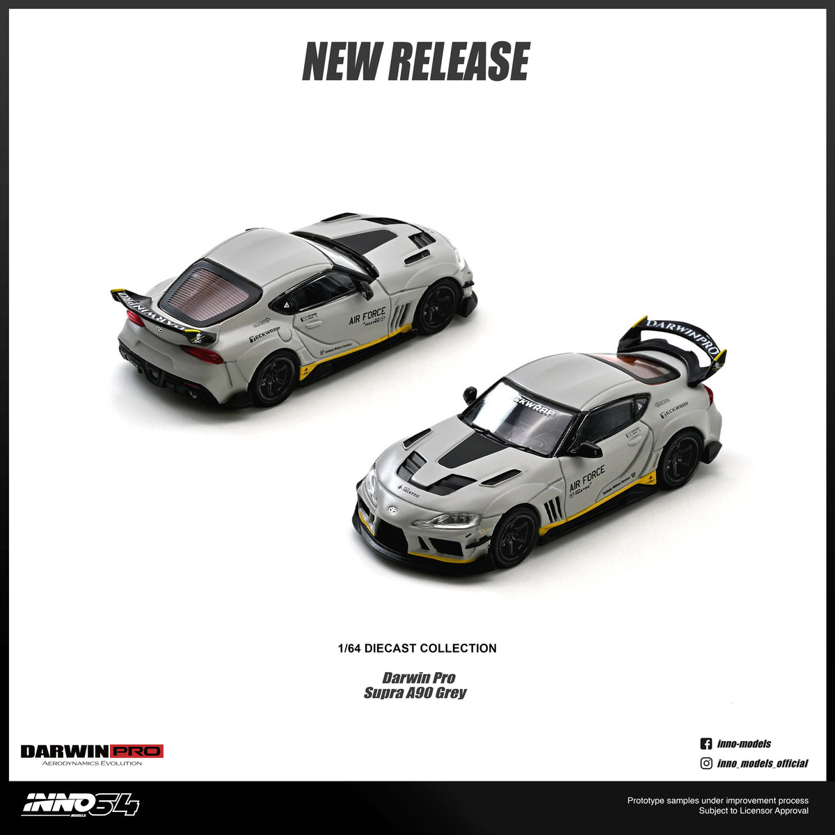 Inno64 1/64 TOYOTA SUPRA A90 "DarwinPRO" Matt Grey